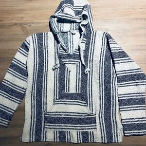 Striped Hooded Men's Sweater native pullover
